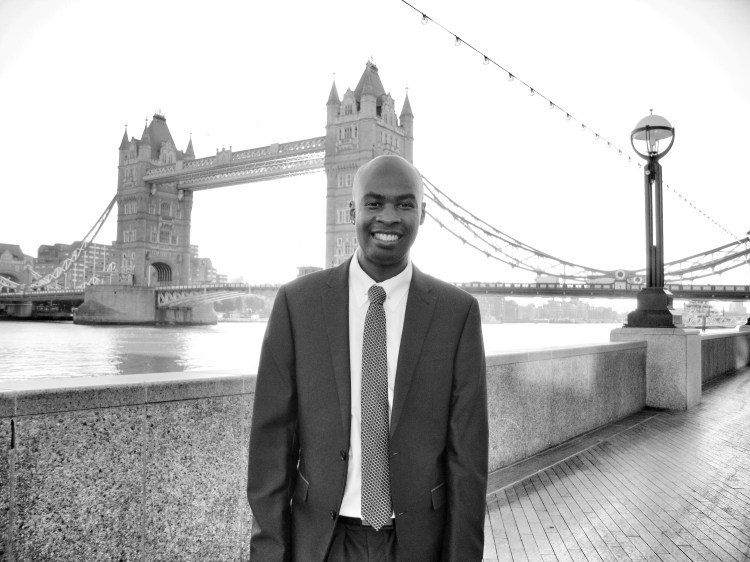 Nicholas Kyasima At Tower Bridge London.